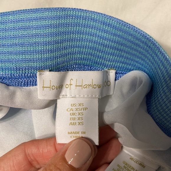 House Of Harlow 1960 NWT blue aqua two piece set - Picture 7 of 9